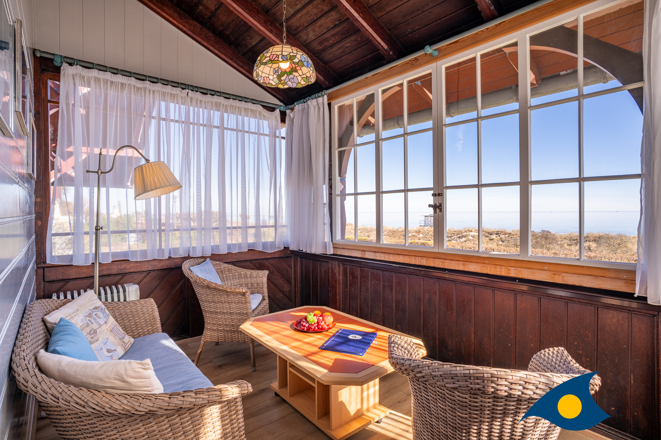 Apartament 1 w Strandvilla Bansin, widok na morze