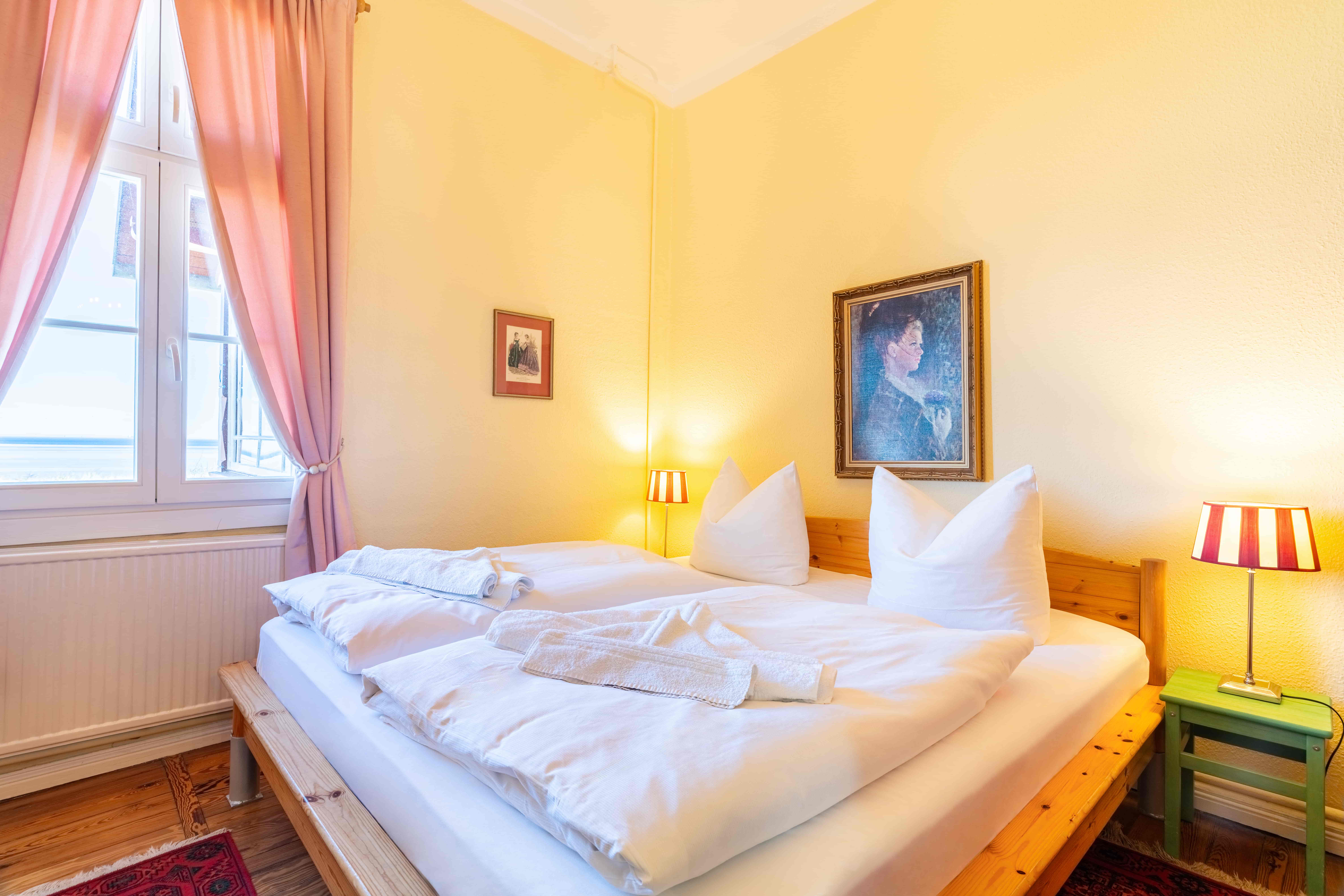 Wohnung 2 in der Strandvilla Bansin, Schlafzimmer mit Meerblick